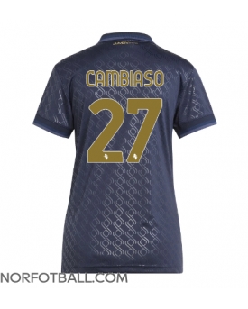 Billige Fotballdrakt Juventus Andrea Cambiaso #27 Replika Tredjedrakt Dame 2024-25 Kortermet
